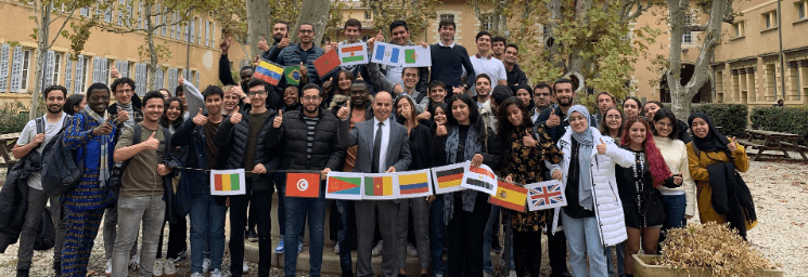 Un étudiant allemand en échange international sur le campus aixois