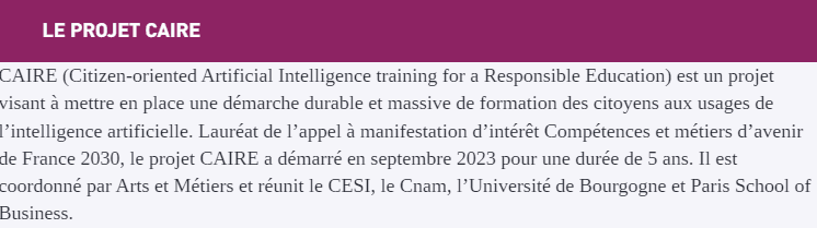Le projet CAIRE fait son kick-off à l&rsquo;occasion de ses 1 an !
