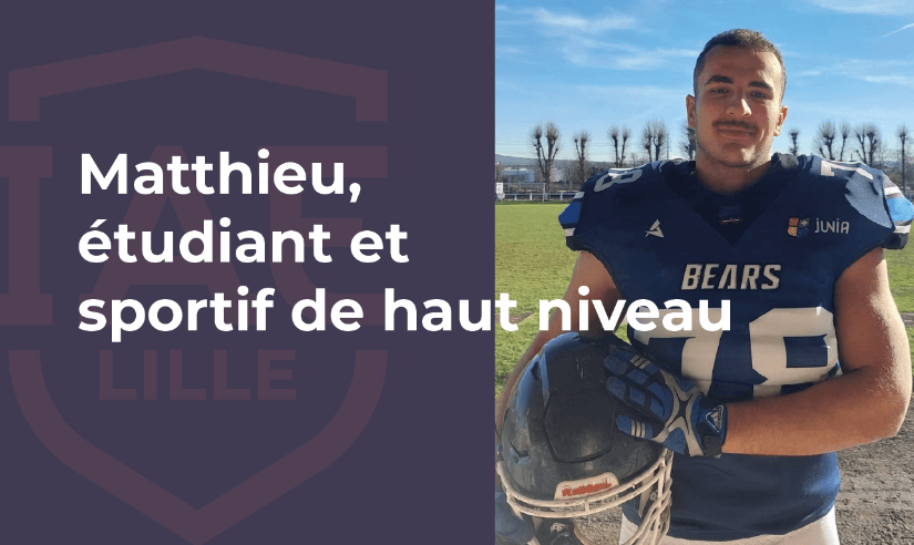 Matthieu, étudiant sportif de haut niveau
