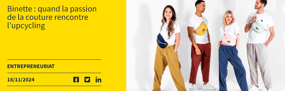 Binette : quand la passion de la couture rencontre l’upcycling