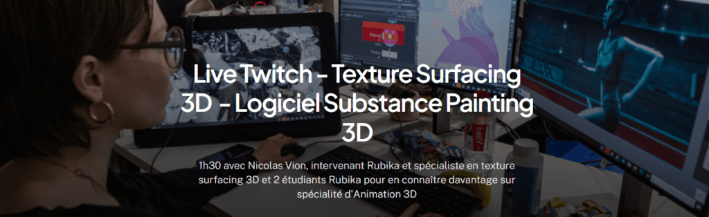 Live Twitch – Texture Surfacing 3D – Logiciel Substance Painting 3D