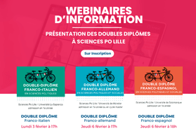 Webinaires d&rsquo;information sur les doubles diplômes