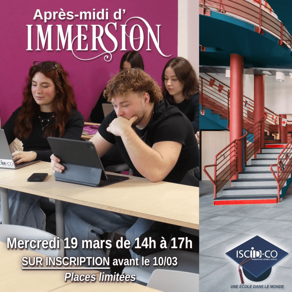 Immersion du 19/03 : inscriptions ouvertes jusqu&rsquo;au 09/03 inclus