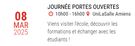 Journée portes ouvertes UNILASALLE Amiens ce samedi 8 mars 2025