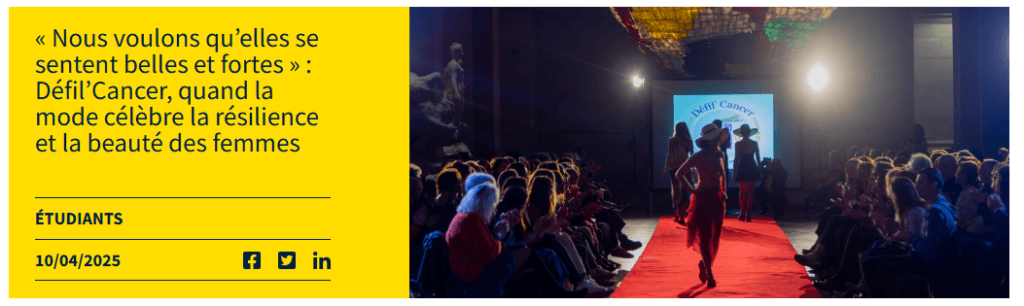 Nous voulons qu’elles se sentent belles et fortes » : Défil’Cancer, quand la mode célèbre la résilience et la beauté des femmes