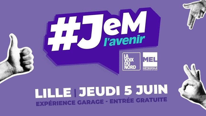 📣Vous avez entre 16 et 25 ans ? Envie de bouger les lignes, de vous informer, de lancer votre projet ou de vous inspirer ? Rendez-vous à JEM l’avenir, un événement organisé par La Voix du Nord et la Métropole Européenne de Lille (MEL).