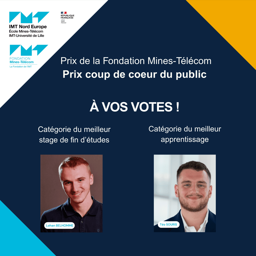 Prix de la Fondation Mines-Télécom : à vos votes pour nos élèves !