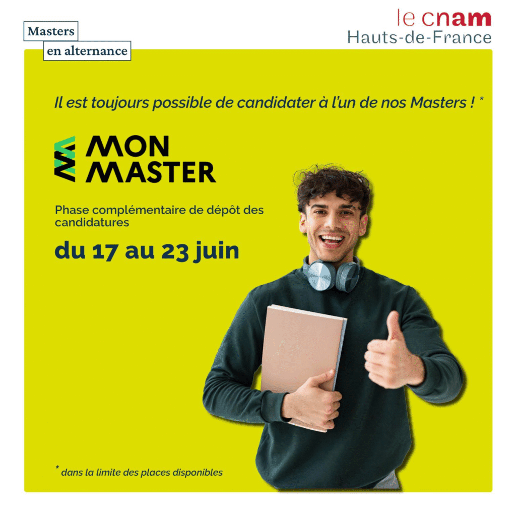 🚀 Phase complémentaire de candidatures sur la plateforme Mon Master du 17 au 23 juin !