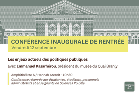 Conférence inaugurale de rentrée Vendredi 12 septembre 2025