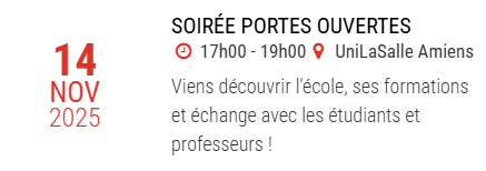 SOIREE PORTES OUVERTE LE 14 NOVEMBRE 2025