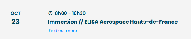 Immersion // ELISA Aerospace Hauts-de-France