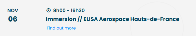 Immersion // ELISA Aerospace Hauts-de-France