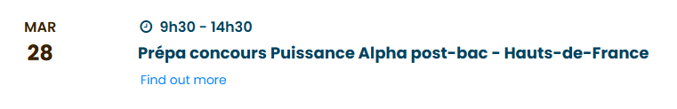 Prépa concours Puissance Alpha post-bac – Hauts-de-France