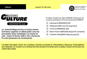 Débat public avec les principales listes candidates à la mairie de Lille