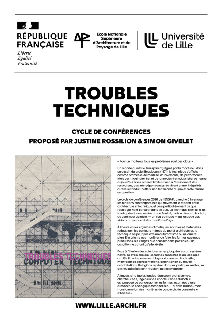 Cycle de conférences « Troubles techniques »