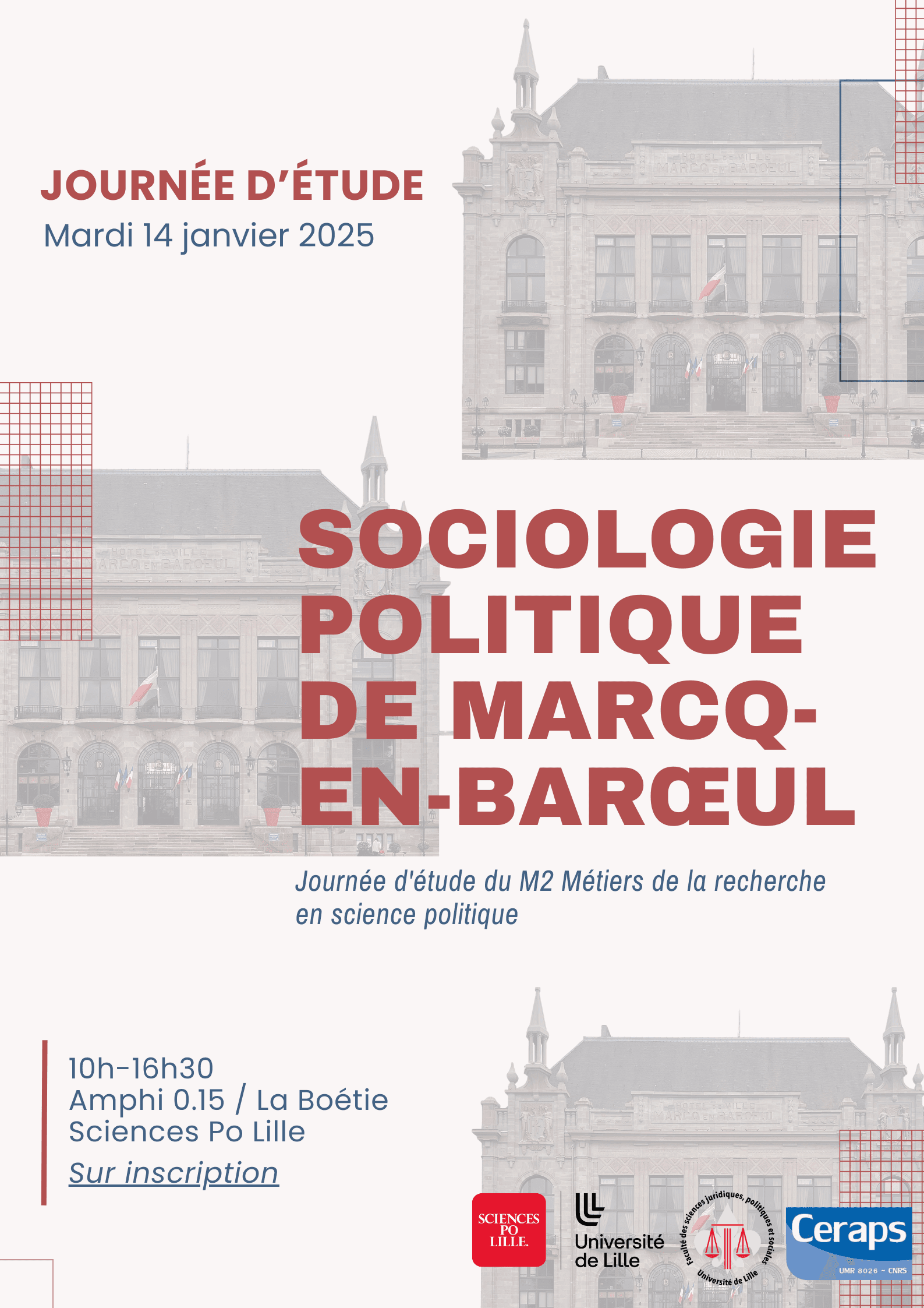 Journée d&rsquo;étude « Sociologie politique de Marcq-en-Baroeul » du M2 MRSP