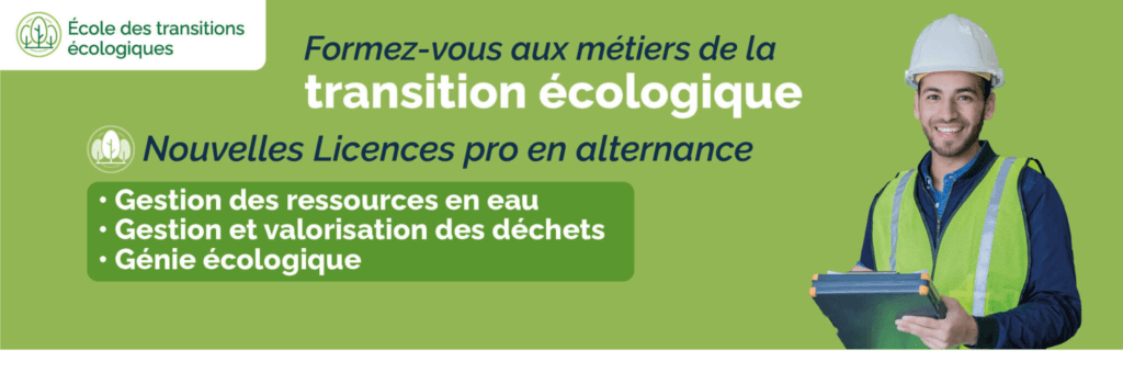Nouvelles licences pro en transition écologique